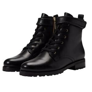 Jack Roger’s Women’s 8M Peyton Bootie Motorcycle Combat Boots Black